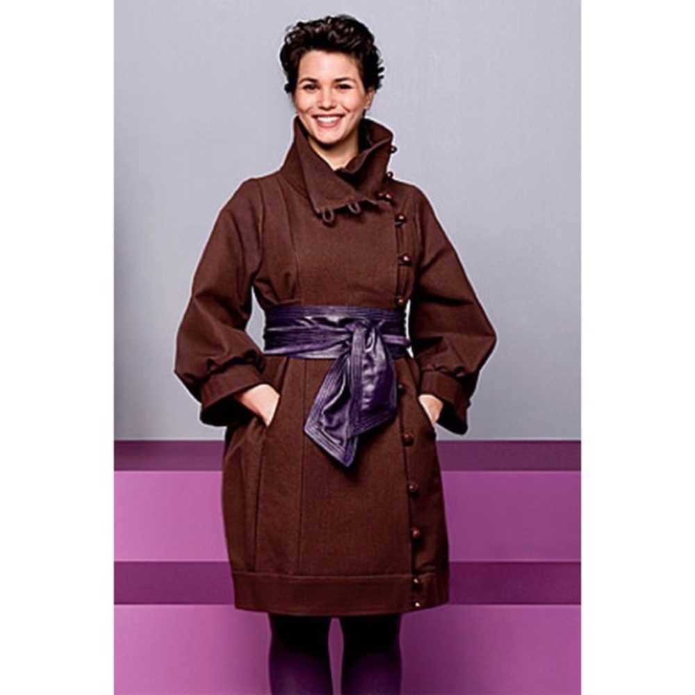 TRACY REESE BACK BOW COAT SZ 4/S